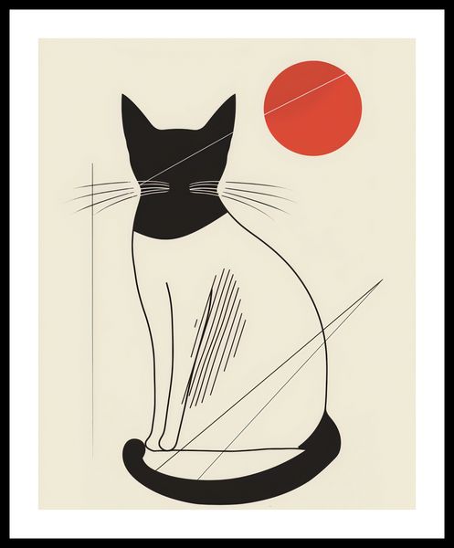 Plakat 40x50cm Czerwony Krąg zdjęcie 3