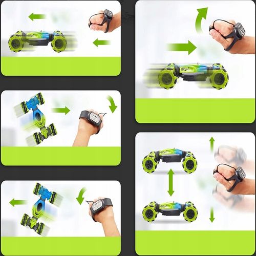 SAMOCHÓD STEROWANY RĘKĄ GESTAMI 4X4 LED + PILOT 2 W 1 GARNITUR na Arena.pl