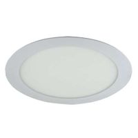 Wpuszczana LAMPA sufitowa SLIM LED C 02486 Ideus metalowa OPRAWA okrągła LED 12W 6500K do zabudowy biała