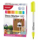 markery deco 460 6 kolorów fluo monami