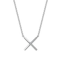 Srebrny naszyjnik NSC5769 - Cyrkonia