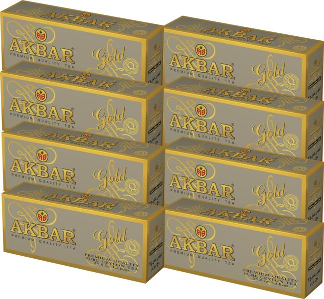 (x8) AKBAR Herbata Ekspres Gold 25tb zdjęcie 1