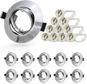 Oprawy sufitowe LED 30 szt. ramka 68 mm obrotowe chrom poler  GU10 230 V