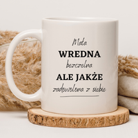 CHAMSKI KUBEK BEZ CENZURY | ŚMIESZNY PREZENT | DO PRACY BIURA DOMU | 330 ml