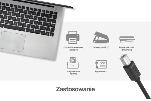 Unitek przewód USB 2.0 AM-BM 2M na Arena.pl