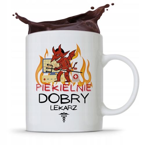 Kubek Dla Doktora Piekielnie Dobry Lekarz Z Nadrukiem Ze Zdjęciem na Arena.pl