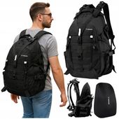 DUŻY MOCNY PLECAK TURYSTYCZNY TAKTYCZNY MILITARNY POJEMNY CZARNY 25L WOJSKO
