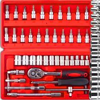 Zestaw Kluczy Nasadowych Narzędzi Klucze Nasadowe Torx Walizka Nasadki 46el