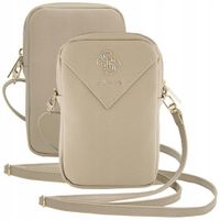 guess torebka guwbzpgstegdciemnobeżowy/beige zip triangle 4g