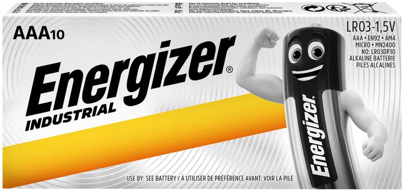 Baterie (LR03) ENERGIZER Industrial ENER-AAA (10) zdjęcie 1
