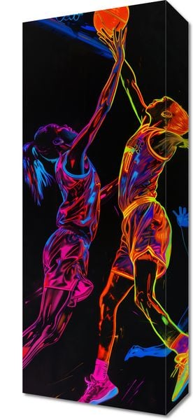 Obraz 20x50cm Mecz W Kosza zdjęcie 1