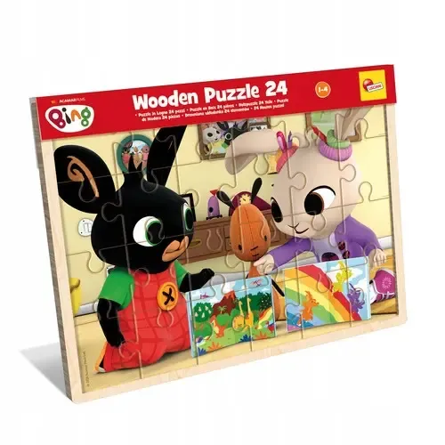 Bing Drewniane puzzle 24 elementów - Lisciani zdjęcie 1