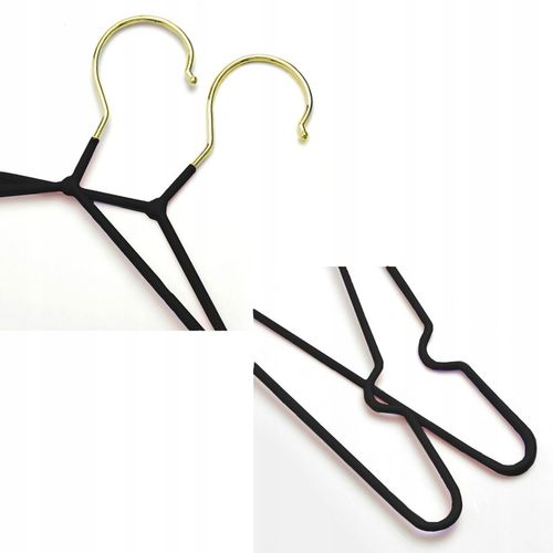 WIESZAKI NA UBRANIA UBRANIOWE WIESZAK DO SZAFY ODZIEŻOWE ZŁOTE 20 SZT na Arena.pl