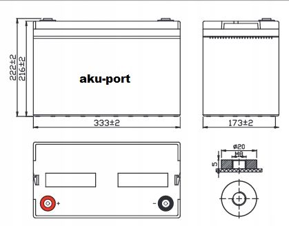 Akumulator żelowy AGM do UPS 12V 100Ah na Arena.pl
