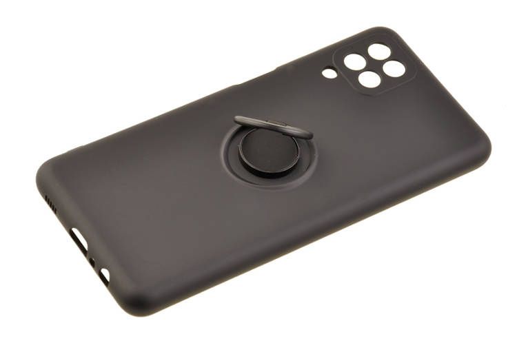 Etui Silicone Ring do Samsung Galaxy A12 czarny zdjęcie 1