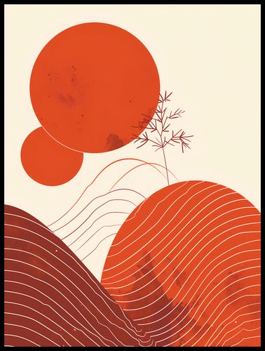 Plakat 60x80cm Ciepło Czerwieni na Arena.pl