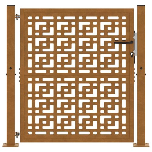 Brama ogrodowa 105x105 cm Stal nierdzewna Krzyż wzór na Arena.pl