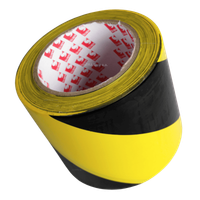 TAŚMA 2724 100mm/33m ŻÓŁTO-CZARNA, ZNAKUJĄCA BHP SAMOPRZYLEPNA, SCAPA