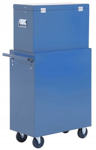 wózek narzędziowy 16 szuflad 61,5 x 33 x 113 cm - niebieski na Arena.pl