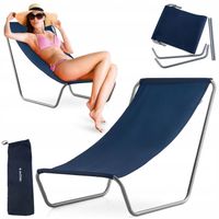 LEŻAK PLAŻOWY OGRODOWY LEKKI SKŁADANY DO TORBY OUTTEC
