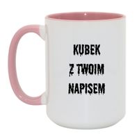Duży Biało-Różowy 450 ml