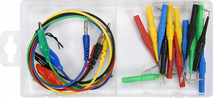 KOŃCÓWKI SONDY POMIAROWE DO MULTIMETRÓW 20 ELEM zdjęcie 3