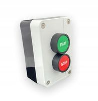 Kaseta sterownicza z przyciskami START STOP w obudowie styki NO + NC