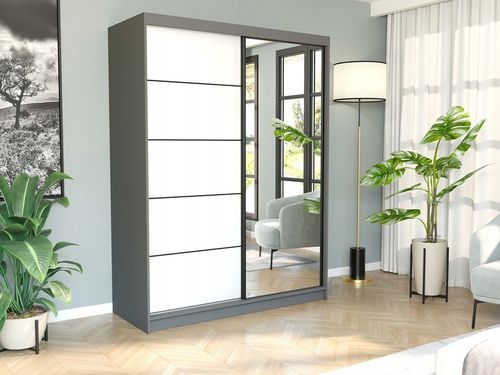 Szafa przesuwna Rivano VI 150 cm z lustrem na Arena.pl