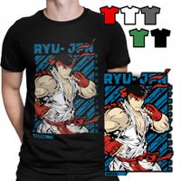 KOSZULKA T-SHIRT MĘSKI WZORY WYBÓR - GRY RETRO RYU - JPN Z GIER - S