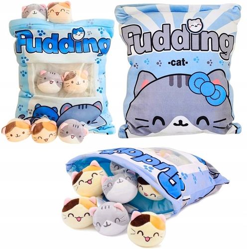 PODUSZKA PUDDING Z MASKOTKAMI DO RZUCANIA DUŻA XXL 45 cm kot przytualnka na Arena.pl