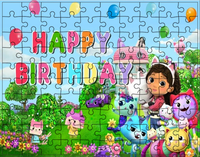 Puzzle Koci Domek Gabi