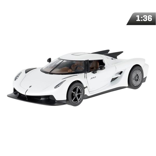 Model 1:36, Koenigsegg Jesko Absolut, biały zdjęcie 1