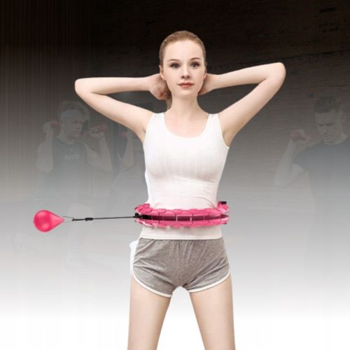 HULA HOP Z OBCIĄŻENIEM ODCHUDZAJĄCE KOŁO Z WYPUSTKAMI MASAŻER OBCIĄŻNIK na Arena.pl