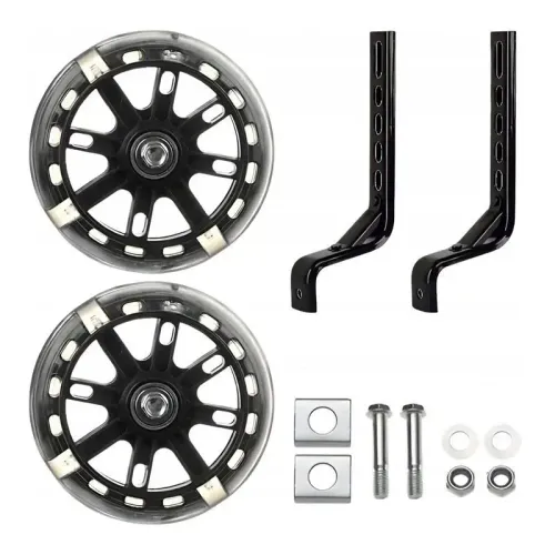 Kółka boczne do roweru LED czarne na Arena.pl