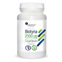 Biotyna 2500µg 120tab SKÓRA WŁOSY PAZNOKCIE
