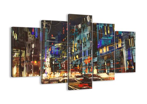 Obraz Na Płótnie - Miasto Centrum Auto - 150X100 Cm - Ea150X100-3787 na Arena.pl