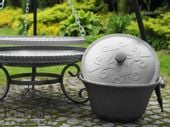 ZESTAW grill palenisko kociołek żeliwny 10,5l - ES-ER