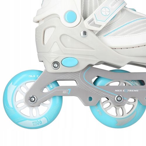 ROLKI REGULOWANE DAMSKIE MŁODZIEŻOWE KAUCZUKOWE ŁYŻWOROLKI ROZMIAR 39-42 na Arena.pl