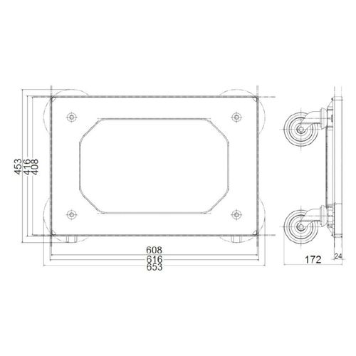 Wózek transportowy do skrzynek pojemników EUR 60x40cm na Arena.pl
