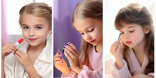 ZESTAW KUFEREK KOSMETYKÓW DO MAKIJAŻU I PAZNOKCI DLA DZIECI PREZENT 52PCS na Arena.pl