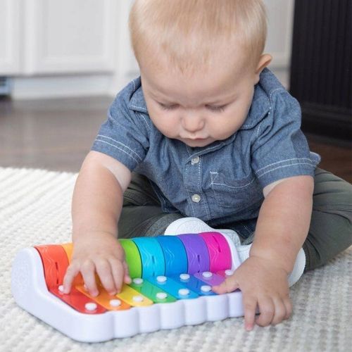 Ksylofon dla dzieci Instrument kolorowe grające Cymbałki Fat Brain Toys na Arena.pl