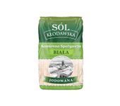Sól Kłodawska Kamienna Spożywcza Biała Jodowana 1 kg - Kopalnia Soli Kłodaw