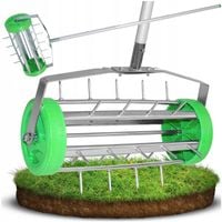 RĘCZNY AERATOR WERTYKULATOR OBROTOWY WALCOWY DO TRAWY TRAWNIKA MURAWY KOLCE