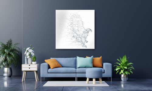 OBRAZ NA PŁÓTNIE 074 Orzeł 50x50cm na Arena.pl