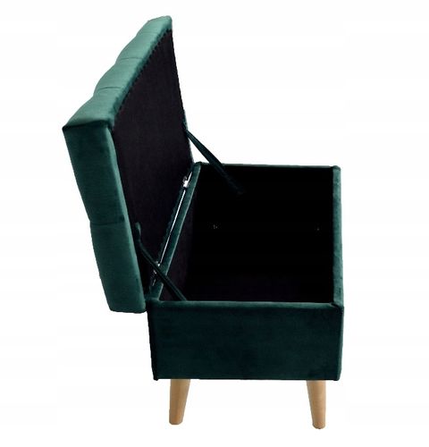 Pufa Skandynawska Kufer Siedzisko Skrzynia Duży pojemnik Wysokie nóżki na Arena.pl