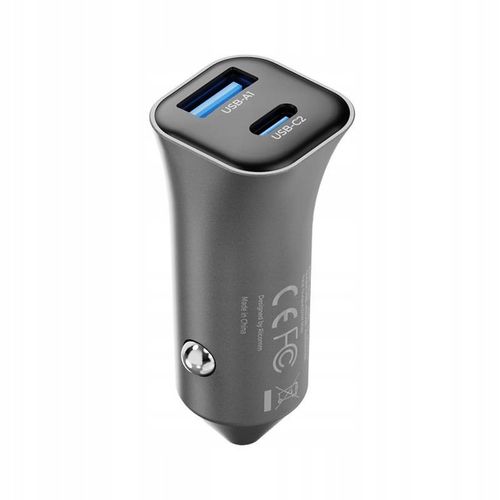 Mocna ładowarka samochodowa 38W USB-A + USB-C dwuportowa Jakość Ricomm PD na Arena.pl
