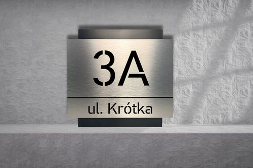 Tabliczka adresowa NUMER | ADRES NA DOM| 25x25cm | CNC | Wycinany | UV na Arena.pl