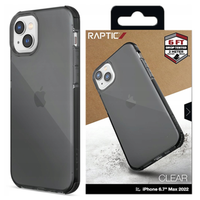 raptic x-doria clear case etui iphone 14 plus pancerny pokrowiec szary