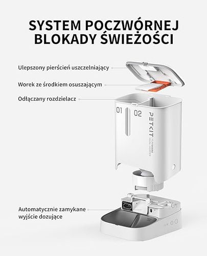 Podajnik do Karmy Automatyczny z Kamerą 1080P HD 5 litrów na Arena.pl