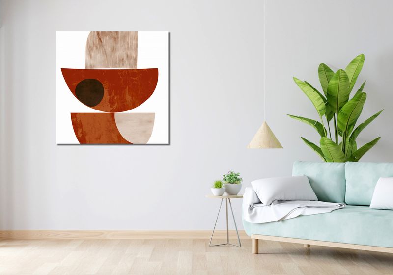 Obraz 90x90cm Ziemista Warstwa zdjęcie 2